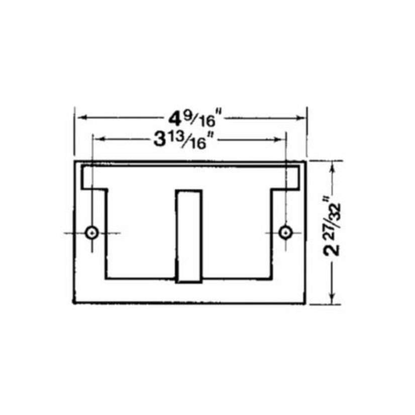 Red Dot DCCG-WH Weatherproof Receptacle Cover, 4-9/16 in L x 2-13/16 in W, Die-Cast Aluminum